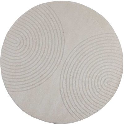 Alfombras De Área Redondo Galati Crema Ø 120 Cm Poliéster Vidaxl Alfombras De Área Redondo Galati Crema Ø 120 Cm Poliéster Vidaxl