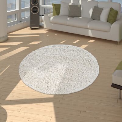 Paco Home Alfombra Shaggy De Pelo Alto Y Largo De Alta Calidad Y Gran Espesor Del Hilo En Crema Brillante Liso Ø 120 Cm Redondo Paco Home Alfombra Shaggy De Pelo Alto Y Largo De Alta Calidad Y Gran Espesor Del Hilo En Crema Brillante Liso Ø 120 Cm Redondo