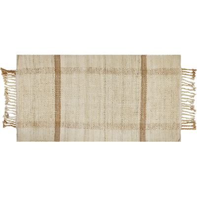 Alfombra de yute Beliani - 80x150cm - Estilo boho rectangular Alfombra de yute Beliani - 80x150cm - Estilo boho rectangular