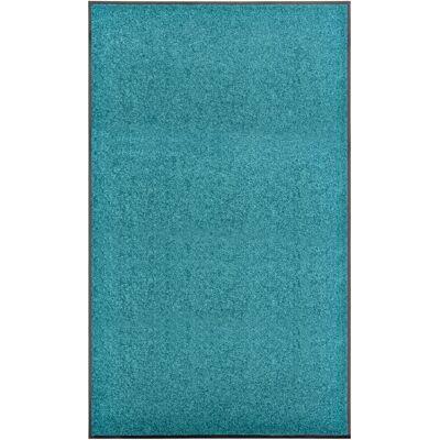 DÉCOSHOP26 Felpudo Lavable 90 X 150 Cm Turquesa Poliamida Pvc Antideslizante Dec040617 DÉCOSHOP26 Felpudo Lavable 90 X 150 Cm Turquesa Poliamida Pvc Antideslizante Dec040617