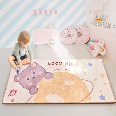 OEM Alfombra Para Dormitorio - Ysinobear - Rectangular - Interior - Polipropileno - Bonito Estampado - Crema OEM Alfombra Para Dormitorio - Ysinobear - Rectangular - Interior - Polipropileno - Bonito Estampado - Crema