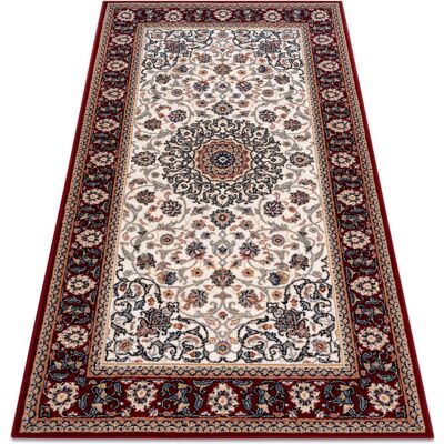 RUGSX Alfombra De Lana Nain Ornamento, Marco 6635/51036 Beige / Burdeos Multicolour 200x300 Cm RUGSX Alfombra De Lana Nain Ornamento, Marco 6635/51036 Beige / Burdeos Multicolour 200x300 Cm