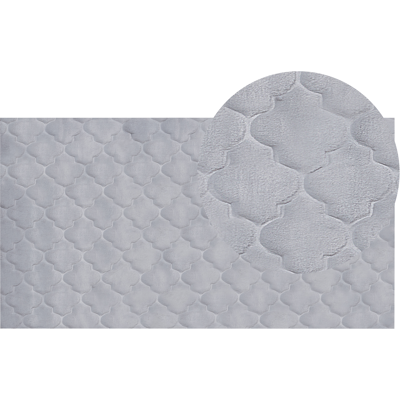 Alfombra de Piel Sintética de Conejo Gris 80 x 150 cm - Moderna y Suave Alfombra de Piel Sintética de Conejo Gris 80 x 150 cm - Moderna y Suave