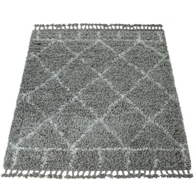 Alfombra PACO HOME Nador 755 - Diseño de rombos, Pelo suave, 160x230cm Alfombra PACO HOME Nador 755 - Diseño de rombos, Pelo suave, 160x230cm