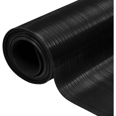 Alfombra Para El Suelo Negro 1 X 5 M Goma Vidaxl Alfombra Para El Suelo Negro 1 X 5 M Goma Vidaxl