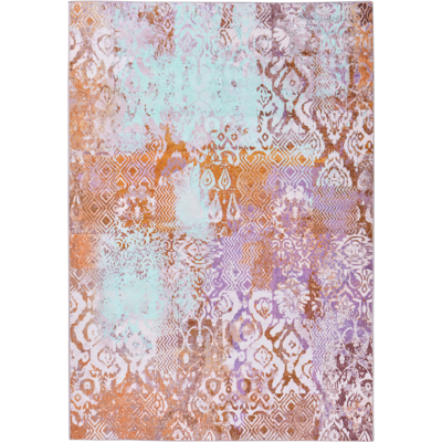 BELIANI Alfombra Tejida A Mano Estilo Boho Oriental Estampado Llamativo 160 X 230 Cm Multicolor Zenvira BELIANI Alfombra Tejida A Mano Estilo Boho Oriental Estampado Llamativo 160 X 230 Cm Multicolor Zenvira