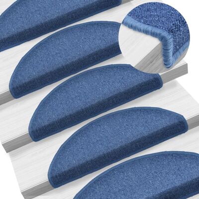 Décoshop26 - Alfombras De Escalera 15 Piezas Azul 65x24x4 Cm Dec023559 Décoshop26 - Alfombras De Escalera 15 Piezas Azul 65x24x4 Cm Dec023559