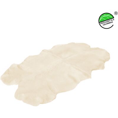 OEM Alfombra Blanca Natural Hecha De 4 Pieles De Oveja Esquiladas, 180x100cm, Tamaño 180x100cm OEM Alfombra Blanca Natural Hecha De 4 Pieles De Oveja Esquiladas, 180x100cm, Tamaño 180x100cm