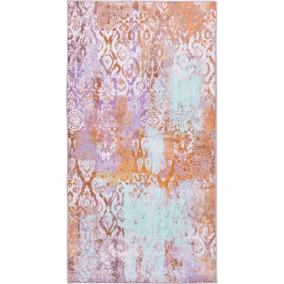 BELIANI Alfombra Tejida A Mano Estilo Boho Oriental Estampado Llamativo 80 X 150 Cm Multicolor Zenvira BELIANI Alfombra Tejida A Mano Estilo Boho Oriental Estampado Llamativo 80 X 150 Cm Multicolor Zenvira