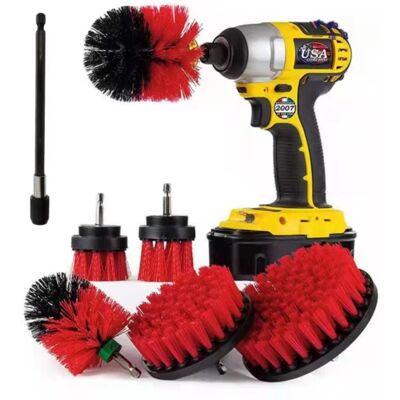 OEM Cepillo De Limpieza Para Taladro De 7 Piezas, Cepillo De Limpieza Para Taladro Eléctrico Para Limpiar Ruedas En Llantas, Alfombras, Azulejos, Bañeras, Ladrillos Y Suelos (rojo) OEM Cepillo De Limpieza Para Taladro De 7 Piezas, Cepillo De Limpieza Para Taladro Eléctrico Para Limpiar Ruedas En Llantas, Alfombras, Azulejos, Bañeras, Ladrillos Y Suelos (rojo)