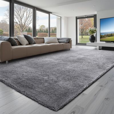 Vevor Alfombra De Pelo Largo 3048 X 2438 Mm, Mullida, De Triple Capa, Para Salón, Dormitorio Y Salón, Suave Como Una Nube Y Sin Pelusa, Forma De Rectángulo, Color Gris, Altura Del Pelo 35 Mm Vevor Alfombra De Pelo Largo 3048 X 2438 Mm, Mullida, De Triple Capa, Para Salón, Dormitorio Y Salón, Suave Como Una Nube Y Sin Pelusa, Forma De Rectángulo, Color Gris, Altura Del Pelo 35 Mm
