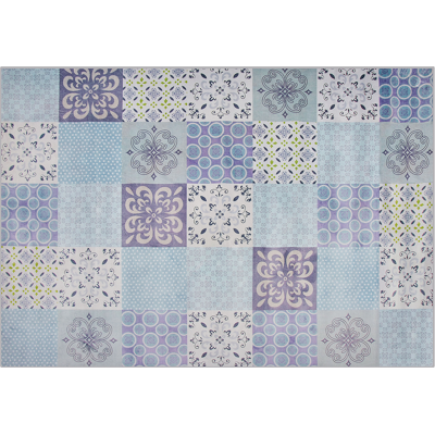 Alfombra de patchwork multicolor rectangular - Beliani Alfombra de patchwork multicolor rectangular - Beliani