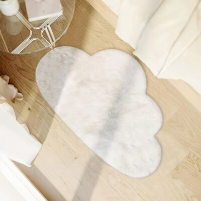 OEM Alfombra Blanca De Poliéster Con Estampado De Nubes, Tejido Irregular, Color Liso, Ideal Para El Dormitorio, La Sala De Estar Y La Oficina. Lavable A Máquina (45 X 70 Cm). OEM Alfombra Blanca De Poliéster Con Estampado De Nubes, Tejido Irregular, Color Liso, Ideal Para El Dormitorio, La Sala De Estar Y La Oficina. Lavable A Máquina (45 X 70 Cm).