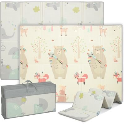 JHY DESIGN Alfombra De Juegos Para Bebés, Con Estampado De Animales, Fabricada En Espuma, Con Un Acolchado De 1,5 Cm De Grosor Y Antideslizante. JHY DESIGN Alfombra De Juegos Para Bebés, Con Estampado De Animales, Fabricada En Espuma, Con Un Acolchado De 1,5 Cm De Grosor Y Antideslizante.