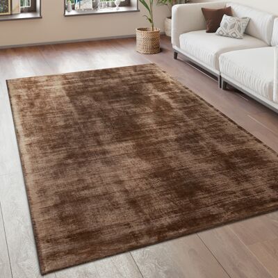 Paco Home Alfombra Salón Vintage Pelo Corto Hecha A Mano De Alta Calidad Viscosa Marrón, 240x340 Cm Paco Home Alfombra Salón Vintage Pelo Corto Hecha A Mano De Alta Calidad Viscosa Marrón, 240x340 Cm