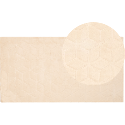 Alfombra de piel sintética de conejo Beliani - Beige - 80 x 150 cm Alfombra de piel sintética de conejo Beliani - Beige - 80 x 150 cm