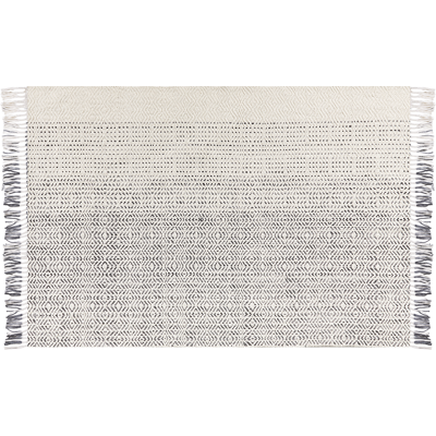 Alfombra de lana Beliani OMERLI - 160x230cm Blanco Gris - Alfombra de Lana Alfombra de lana Beliani OMERLI - 160x230cm Blanco Gris - Alfombra de Lana