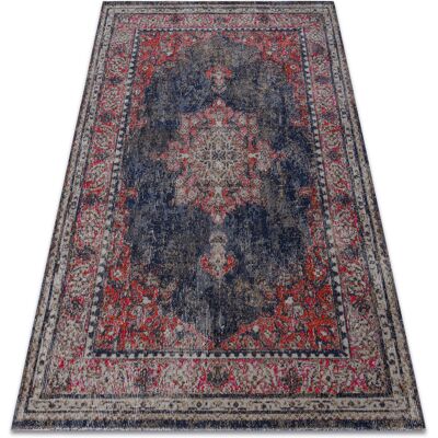 Alfombra moderna MUNDO Rojo / Negro - 140x190cm Alfombra moderna MUNDO Rojo / Negro - 140x190cm