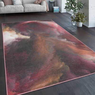 Paco Home Alfombra Salon De Habitacion Tejido Plano Modern Abstract Vintage Se Puede Lavar 200x280 Cm, Multicolor 2 Paco Home Alfombra Salon De Habitacion Tejido Plano Modern Abstract Vintage Se Puede Lavar 200x280 Cm, Multicolor 2