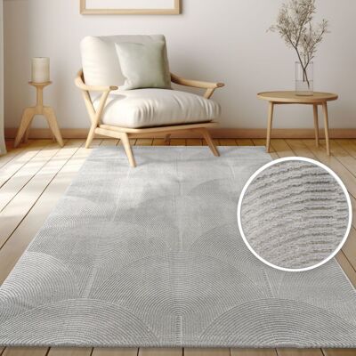 Paco Home - Alfombra Sala Pelo Corto Escandinavo Boho Arco - Antracita - 160x220 cm - Rug Paco Home - Alfombra Sala Pelo Corto Escandinavo Boho Arco - Antracita - 160x220 cm - Rug
