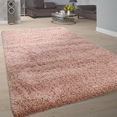 Alfombra Rosa de Pelo Largo Shaggy - Alfombra Alfombra Rosa de Pelo Largo Shaggy - Alfombra