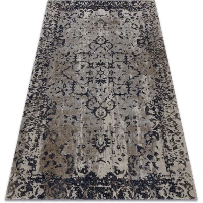 Alfombra moderna MUNDO Beige/Negro para exterior - 80x150cm Alfombra moderna MUNDO Beige/Negro para exterior - 80x150cm