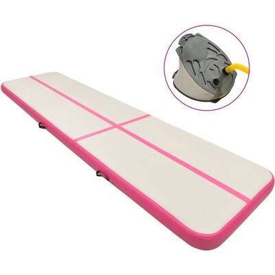 vidaXL Colchoneta de Gimnasia Inflable con Bomba - Gran Ejericio vidaXL Colchoneta de Gimnasia Inflable con Bomba - Gran Ejericio