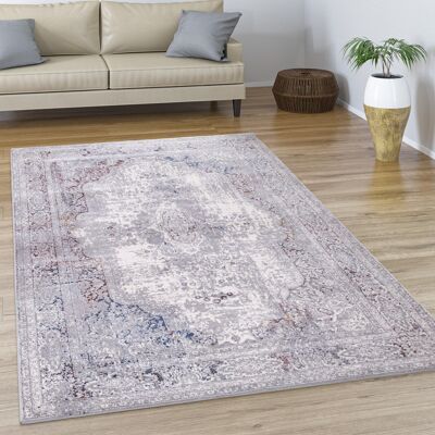 Paco Home - Alfombra Salón Pelo Corto Motivo Vintage Abstracto Oriental Moderna Ribete 80x150 Cm, Multicolor 3 Paco Home - Alfombra Salón Pelo Corto Motivo Vintage Abstracto Oriental Moderna Ribete 80x150 Cm, Multicolor 3