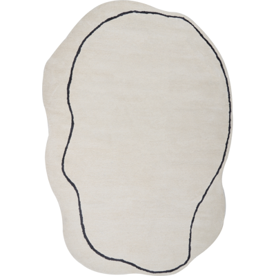 Beliani - Alfombra moderna de viscosa y lana beige con patrón geométrico Beliani - Alfombra moderna de viscosa y lana beige con patrón geométrico