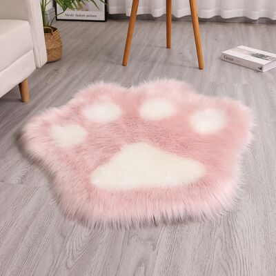 OEM Alfombra Con Estampado De Huellas De Gato, De Felpa Sintética, Lavable A Máquina, Ideal Para Salón, Sofá Y Dormitorio, 45 X 45 Cm (rosa + Blanco). OEM Alfombra Con Estampado De Huellas De Gato, De Felpa Sintética, Lavable A Máquina, Ideal Para Salón, Sofá Y Dormitorio, 45 X 45 Cm (rosa + Blanco).