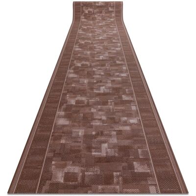 Rugsx - Alfombra De Pasillo Con Refuerzo De Goma Tribe Marrón 80cm Brown 80x950 Cm Rugsx - Alfombra De Pasillo Con Refuerzo De Goma Tribe Marrón 80cm Brown 80x950 Cm