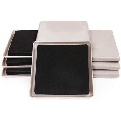 OEM Juego De 8 Rieles Grandes Reutilizables Para Mover Muebles Y Alfombras, Rieles Cuadrados De 3.5 Pulgadas, Resistentes - Crezuo OEM Juego De 8 Rieles Grandes Reutilizables Para Mover Muebles Y Alfombras, Rieles Cuadrados De 3.5 Pulgadas, Resistentes - Crezuo