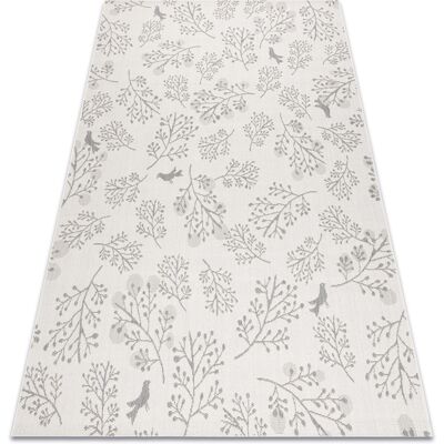 Rugsx - Alfombra De Cuerda Sisal Flat 48774/367 Hojas Pájaros Crema/gris Grey 160x230 Cm Rugsx - Alfombra De Cuerda Sisal Flat 48774/367 Hojas Pájaros Crema/gris Grey 160x230 Cm