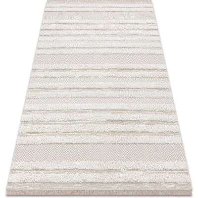 Rugsx - Alfombra Eko Sizal Moroc 22329 Zigzag, Líneas Boho Flecos, Estructural - Beige / Crema Beige 175x270 Cm Rugsx - Alfombra Eko Sizal Moroc 22329 Zigzag, Líneas Boho Flecos, Estructural - Beige / Crema Beige 175x270 Cm