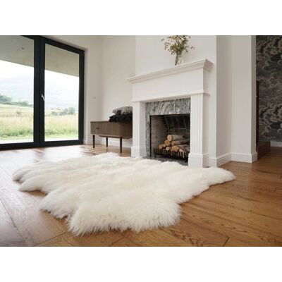 OEM Manta Gigante De Piel De Oveja Triple Xxl Blanca Piel De Oveja Auténtica 64" X 46" Alfombra Decorativa Natural Cómoda, Acogedora, ¡el Pelo Es Muy Grueso Y Brillante OEM Manta Gigante De Piel De Oveja Triple Xxl Blanca Piel De Oveja Auténtica 64" X 46" Alfombra Decorativa Natural Cómoda, Acogedora, ¡el Pelo Es Muy Grueso Y Brillante