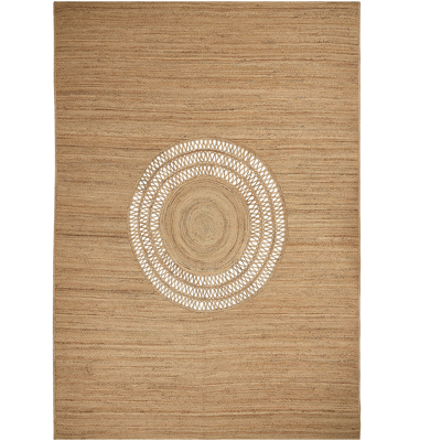 Alfombra de Yute Beige Beliani - Hecha a mano, 160x230cm, Estilo Boho Alfombra de Yute Beige Beliani - Hecha a mano, 160x230cm, Estilo Boho