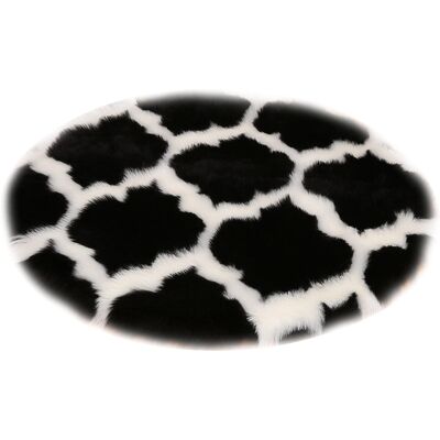 OEM Alfombra De Felpa Artificial, Alfombra Para Sala De Estar, Esterilla De Yoga, Alfombra De Suelo, 60 Cm De Diámetro (negra) OEM Alfombra De Felpa Artificial, Alfombra Para Sala De Estar, Esterilla De Yoga, Alfombra De Suelo, 60 Cm De Diámetro (negra)