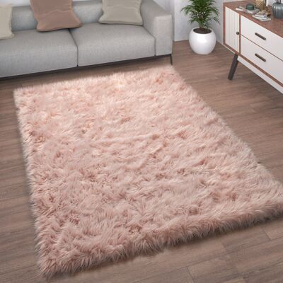 Paco Home Piel Sintética Alfombra Salón Imitación Pelo Largo Cojín Forma Corazón Redonda Ø 120 Cm Redon, Rosa Paco Home Piel Sintética Alfombra Salón Imitación Pelo Largo Cojín Forma Corazón Redonda Ø 120 Cm Redon, Rosa