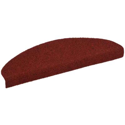 Vidaxl - Felpudos Autoadhesivos Para Escaleras, 10 Unidades, 65 X 21 X 4 Cm, Color Burdeos, Semicirculares, Grandes Vidaxl - Felpudos Autoadhesivos Para Escaleras, 10 Unidades, 65 X 21 X 4 Cm, Color Burdeos, Semicirculares, Grandes