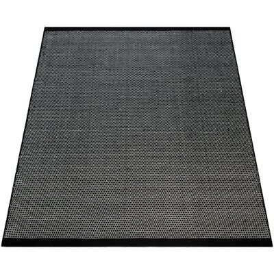 PACO HOME Alfombra de Tela Hecha a Mano - Escandinava Negra y Melange 80x150cm - Alfombra PACO HOME Alfombra de Tela Hecha a Mano - Escandinava Negra y Melange 80x150cm - Alfombra