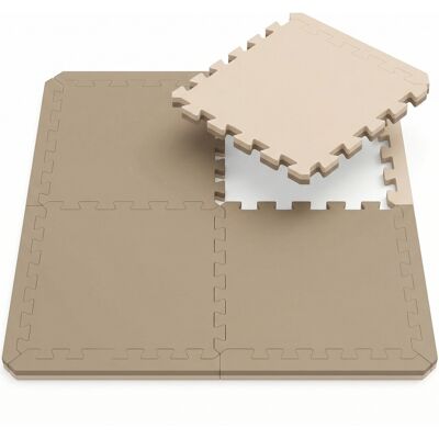 Eyepower - Tapete de Gimnasio - 2.4 cm de Espesor - 1m² - Beige - Base para Equipamiento de Fitness Eyepower - Tapete de Gimnasio - 2.4 cm de Espesor - 1m² - Beige - Base para Equipamiento de Fitness