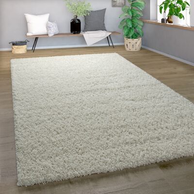 Alfombra Shaggy Crema de Paco Home - Pelo Largo de Alta Calidad - Decoración Moderna Alfombra Shaggy Crema de Paco Home - Pelo Largo de Alta Calidad - Decoración Moderna