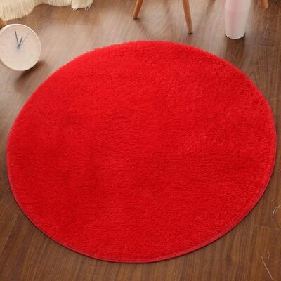 OEM Alfombra Redonda, Suave Y Mullida, Antideslizante, -60 Cm, Roja OEM Alfombra Redonda, Suave Y Mullida, Antideslizante, -60 Cm, Roja