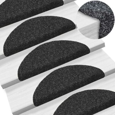 Décoshop26 - Tapete De Escalera Autoadhesivo Perforador De Aguja 15 Piezas Negro Dec023306 Décoshop26 - Tapete De Escalera Autoadhesivo Perforador De Aguja 15 Piezas Negro Dec023306