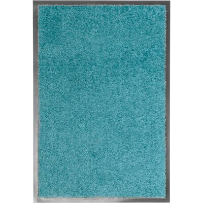DÉCOSHOP26 Felpudo Lavable 40 X 60 Cm Turquesa Poliamida Pvc Antideslizante Dec040613 DÉCOSHOP26 Felpudo Lavable 40 X 60 Cm Turquesa Poliamida Pvc Antideslizante Dec040613