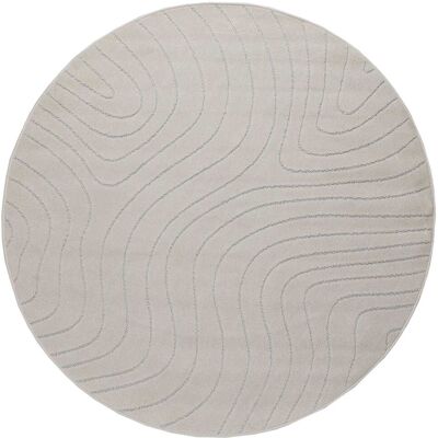 Alfombras De Área Redondo Palmeras Crema Ø 120 Cm Poliéster Vidaxl Alfombras De Área Redondo Palmeras Crema Ø 120 Cm Poliéster Vidaxl