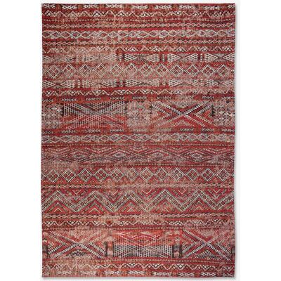 Alfombra Kilim Antiquaria Louis de Poortere - Rojo 140x200 cm - Diseño Geométrico Antiguo Alfombra Kilim Antiquaria Louis de Poortere - Rojo 140x200 cm - Diseño Geométrico Antiguo
