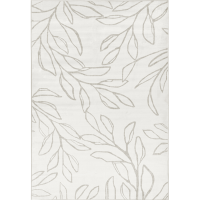 BELIANI Alfombra Moderna 200 X 300 Cm De Tela Motivo Hojas Sala De Estar Dormitorio Apto Para Calefacción Por Suelo Radiante Base Antideslizante Pelo Corto Beige Claro Bismil BELIANI Alfombra Moderna 200 X 300 Cm De Tela Motivo Hojas Sala De Estar Dormitorio Apto Para Calefacción Por Suelo Radiante Base Antideslizante Pelo Corto Beige Claro Bismil