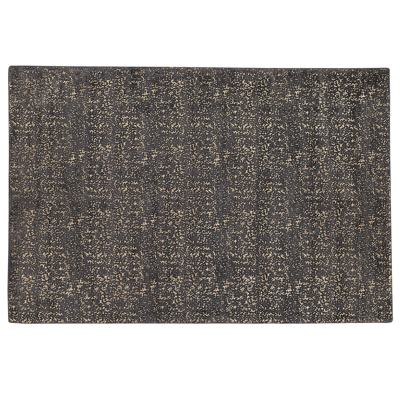 Alfombra de viscosa gris y dorado Beliani - Alfombra Alfombra de viscosa gris y dorado Beliani - Alfombra