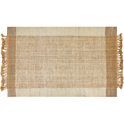 Alfombra de Yute Beige - 160x230cm, Estilo Boho, Hecha a Mano Alfombra de Yute Beige - 160x230cm, Estilo Boho, Hecha a Mano